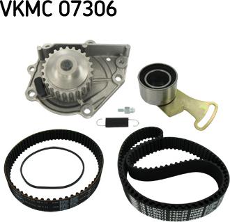 SKF VKMC 07306 - Водяной насос + комплект зубчатого ремня ГРМ autospares.lv