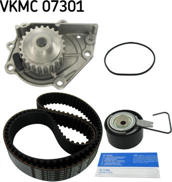 SKF VKMC 07301 - Водяной насос + комплект зубчатого ремня ГРМ autospares.lv