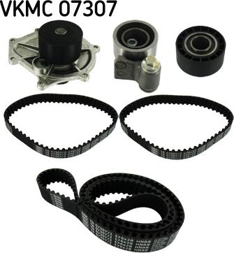 SKF VKMC 07307 - Водяной насос + комплект зубчатого ремня ГРМ autospares.lv