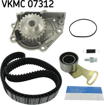 SKF VKMC 07312 - Водяной насос + комплект зубчатого ремня ГРМ autospares.lv