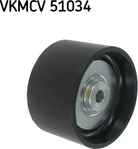 SKF VKMCV 51034 - Ролик, поликлиновый ремень autospares.lv