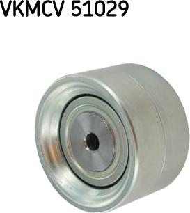 SKF VKMCV 51029 - Ролик, поликлиновый ремень autospares.lv