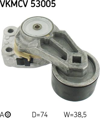 SKF VKMCV 53005 - Ролик, поликлиновый ремень autospares.lv