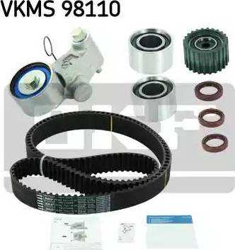 SKF VKMS 98110 - Комплект зубчатого ремня ГРМ autospares.lv