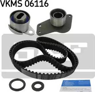 SKF VKMS 06116 - Комплект зубчатого ремня ГРМ autospares.lv