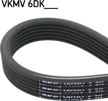 SKF VKMV 6DK1697 - Поликлиновой ремень autospares.lv