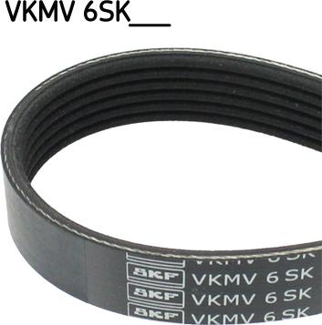 SKF VKMV 6SK1019 - Поликлиновой ремень autospares.lv