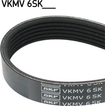 SKF VKMV 6SK1024 - Поликлиновой ремень autospares.lv