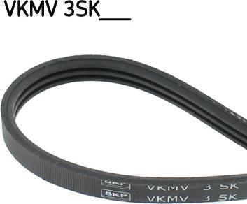 SKF VKMV 3SK628 - Поликлиновой ремень autospares.lv