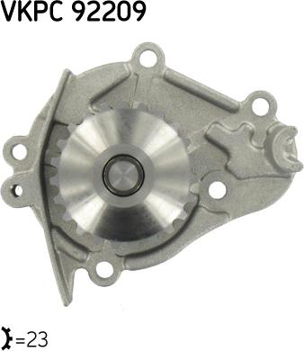 SKF VKPC 92209 - Водяной насос autospares.lv