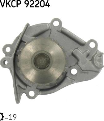 SKF VKPC 92204 - Водяной насос autospares.lv