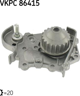 SKF VKPC 86415 - Водяной насос autospares.lv