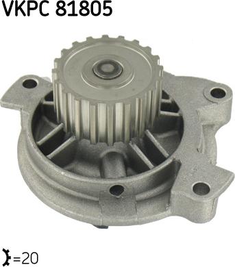 SKF VKPC 81805 - Водяной насос autospares.lv