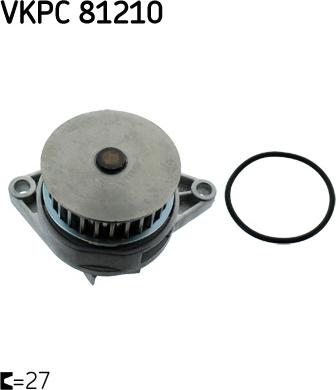 SKF VKPC 81210 - Водяной насос autospares.lv