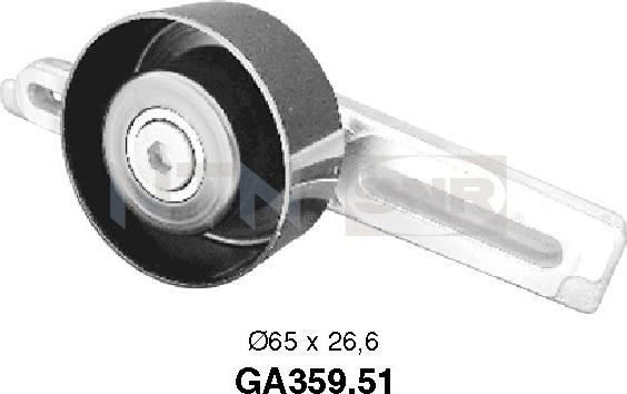 SNR GA359.51 - Ролик, поликлиновый ремень autospares.lv