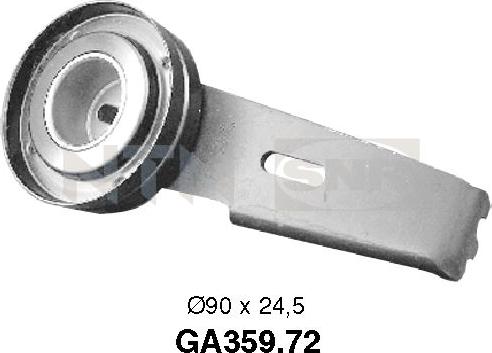 SNR GA359.72 - Ролик, поликлиновый ремень autospares.lv