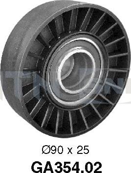 SNR GA354.02 - Ролик, поликлиновый ремень autospares.lv
