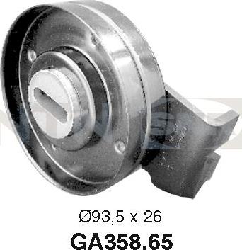 SNR GA358.65 - Ролик, поликлиновый ремень autospares.lv