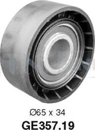 SNR GE357.19 - Направляющий ролик, зубчатый ремень ГРМ autospares.lv