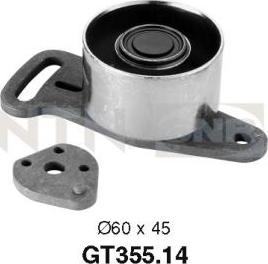 SNR GT355.14 - Натяжной ролик, зубчатый ремень ГРМ autospares.lv