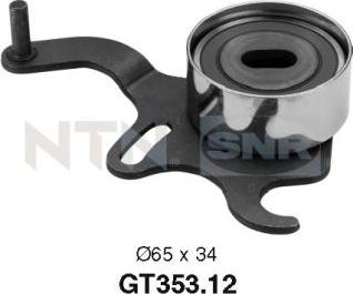 SNR GT353.12 - Натяжной ролик, зубчатый ремень ГРМ autospares.lv