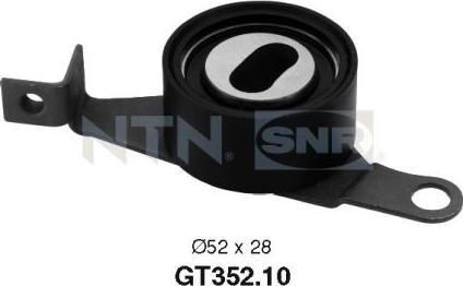 SNR GT352.10 - Натяжной ролик, зубчатый ремень ГРМ autospares.lv