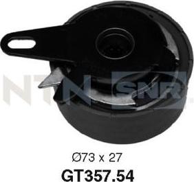 SNR GT357.54 - Натяжной ролик, зубчатый ремень ГРМ autospares.lv