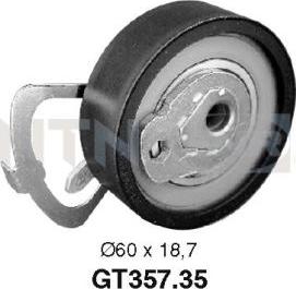SNR GT357.35 - Натяжной ролик, зубчатый ремень ГРМ autospares.lv