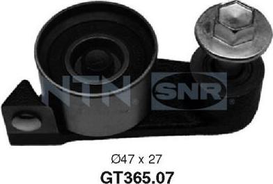 SNR GT365.07 - Натяжной ролик, зубчатый ремень ГРМ autospares.lv