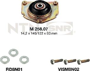 SNR KB658.08 - Опора стойки амортизатора, подушка autospares.lv