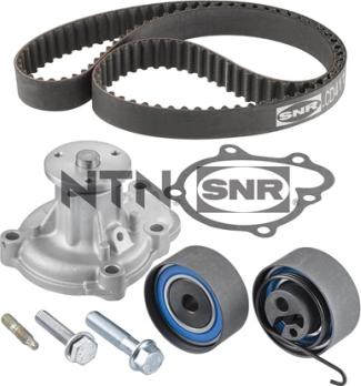 SNR KDP453.300 - Водяной насос + комплект зубчатого ремня ГРМ autospares.lv