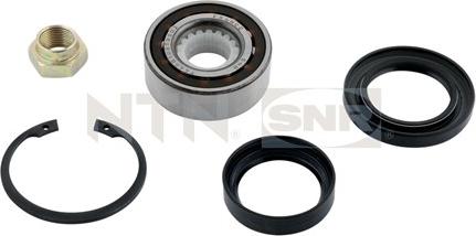 SNR R159.05 - Подшипник ступицы колеса, комплект autospares.lv