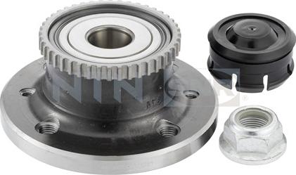 SNR R155.50 - Подшипник ступицы колеса, комплект autospares.lv