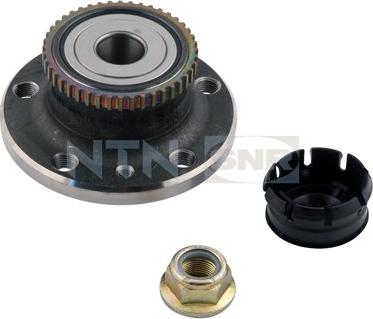 SNR R155.51 - Подшипник ступицы колеса, комплект autospares.lv