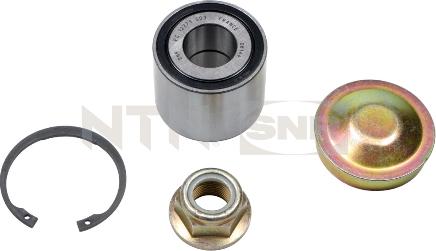 SNR R155.58 - Подшипник ступицы колеса, комплект autospares.lv