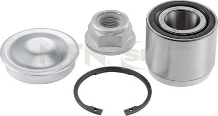 SNR R155.19 - Подшипник ступицы колеса, комплект autospares.lv