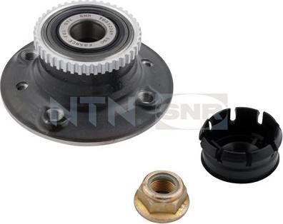 SNR R155.82 - Подшипник ступицы колеса, комплект autospares.lv