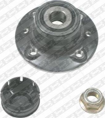 SNR R155.39 - Подшипник ступицы колеса, комплект autospares.lv