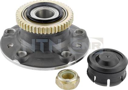 SNR R155.28 - Подшипник ступицы колеса, комплект autospares.lv