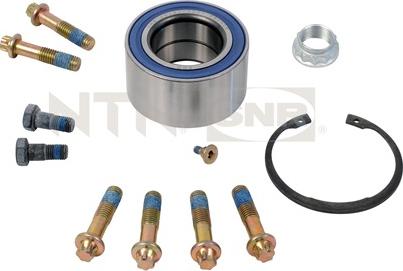 SNR R151.25 - Подшипник ступицы колеса, комплект autospares.lv