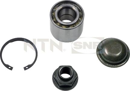 SNR R153.36 - Подшипник ступицы колеса, комплект autospares.lv