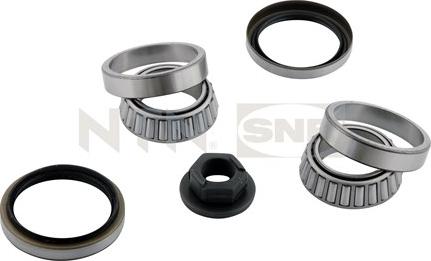 SNR R152.52 - Подшипник ступицы колеса, комплект autospares.lv