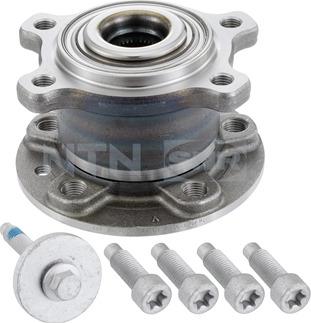 SNR R165.43 - Подшипник ступицы колеса, комплект autospares.lv