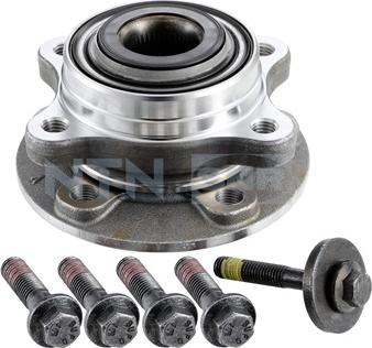 SNR R165.35 - Подшипник ступицы колеса, комплект autospares.lv