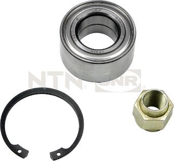 SNR R166.14 - Подшипник ступицы колеса, комплект autospares.lv