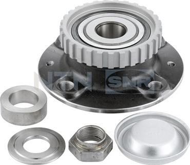 SNR R166.30 - Подшипник ступицы колеса, комплект autospares.lv