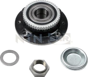 SNR R166.23 - Подшипник ступицы колеса, комплект autospares.lv