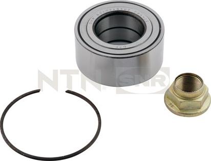 SNR R161.03 - Подшипник ступицы колеса, комплект autospares.lv