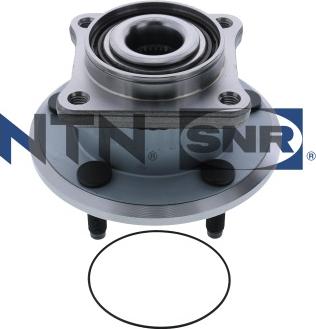 SNR R186.31 - Подшипник ступицы колеса, комплект autospares.lv