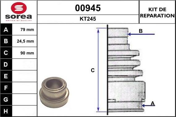 SNRA 00945 - Пыльник, приводной вал autospares.lv